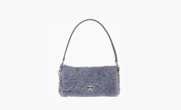 MIU MIU Sheepskin Shoulder Bag In Purple 