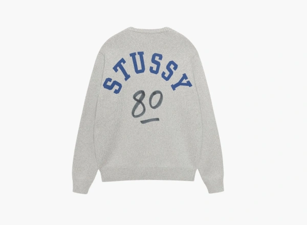 Stussy Handwritten Sweater  Heather Grey 