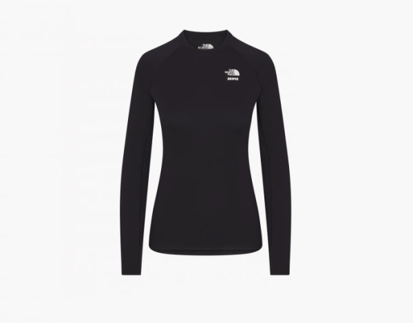 Skims x The North Face Dotknit Long Sleeve Top Onyx 
