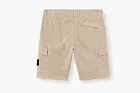 Stone Island Organic Cotton Stretch Broken Twill Cargo Shorts Desert