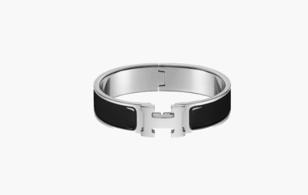 Hermes Clic H Bracelet Palladium & Noir 