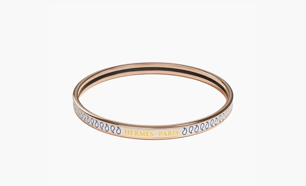 Hermès Enamel Bangles Gold  Hermès Enamel Bangles Gold