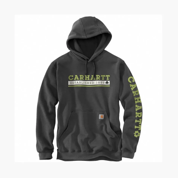 Carhartt 106751 Loose Fit Midweight Hooded Shamrock Graphic Sweatshirt SS25 logo 