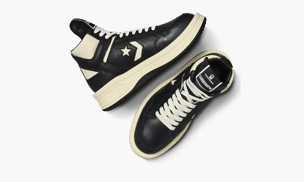 Rick Owens X Converse Turbowpn Mid Black Cloud Cream