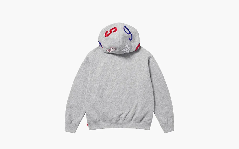 Supreme Multi S Logo Hooded Sweatshirt Heather Grey