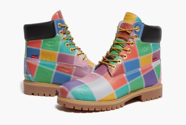Timberland 6 Inch Premium Waterproof Boot x Supreme Patchwork - Multi-Color 