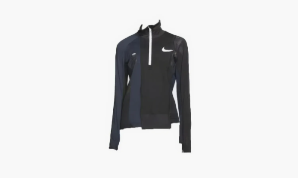 Nike X Sacai Half Zip Jacket WMNS Dark Obsidian 