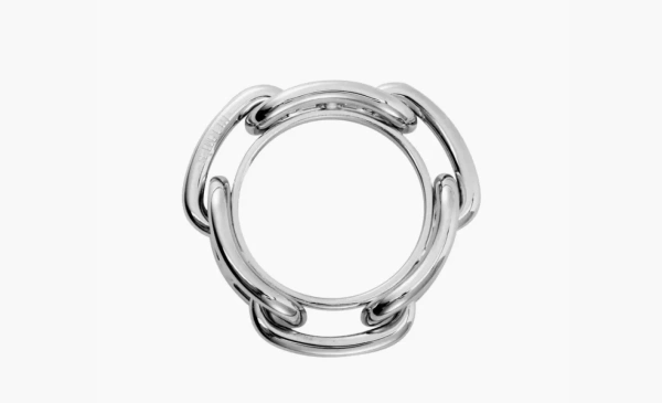 HERMES Metal Ringring Silver 