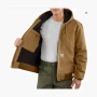 Carhartt 106673 FLANNEL-LINED ACTIVE JAC FIRM DUCK - 3 WARMEST RATING 3 LOOSE FIT 