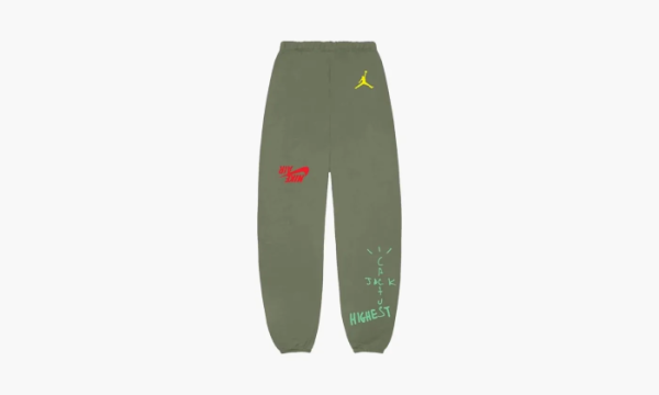 Travis Scott X Jordan Cactus Jack Highest Sweatpant Olive 