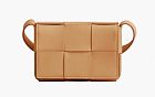 Bottega Veneta Padded Intreccio Cassette Crossbody Bag Brown