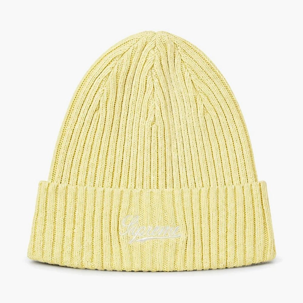 Supreme Bleached Rib Beanie Navy