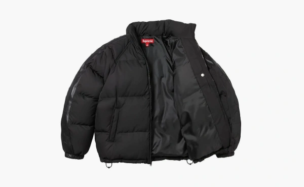 Supreme Star Sleeve Down Puffer Jacket Black 