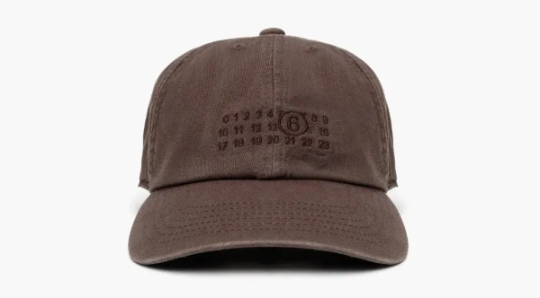 MM6 Maison Margiela Patterned Cap Brown 