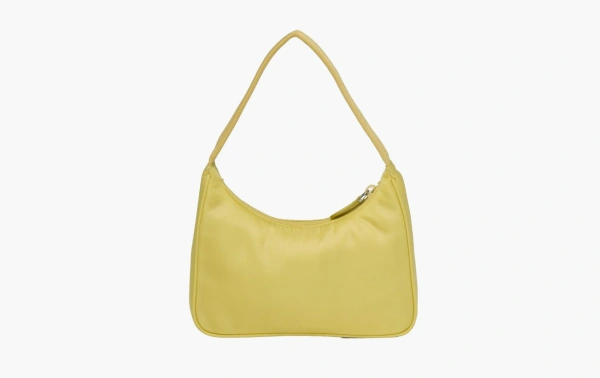 Prada Re-Edition 2000 Nylon Shoulder Mini Bag Yellow 