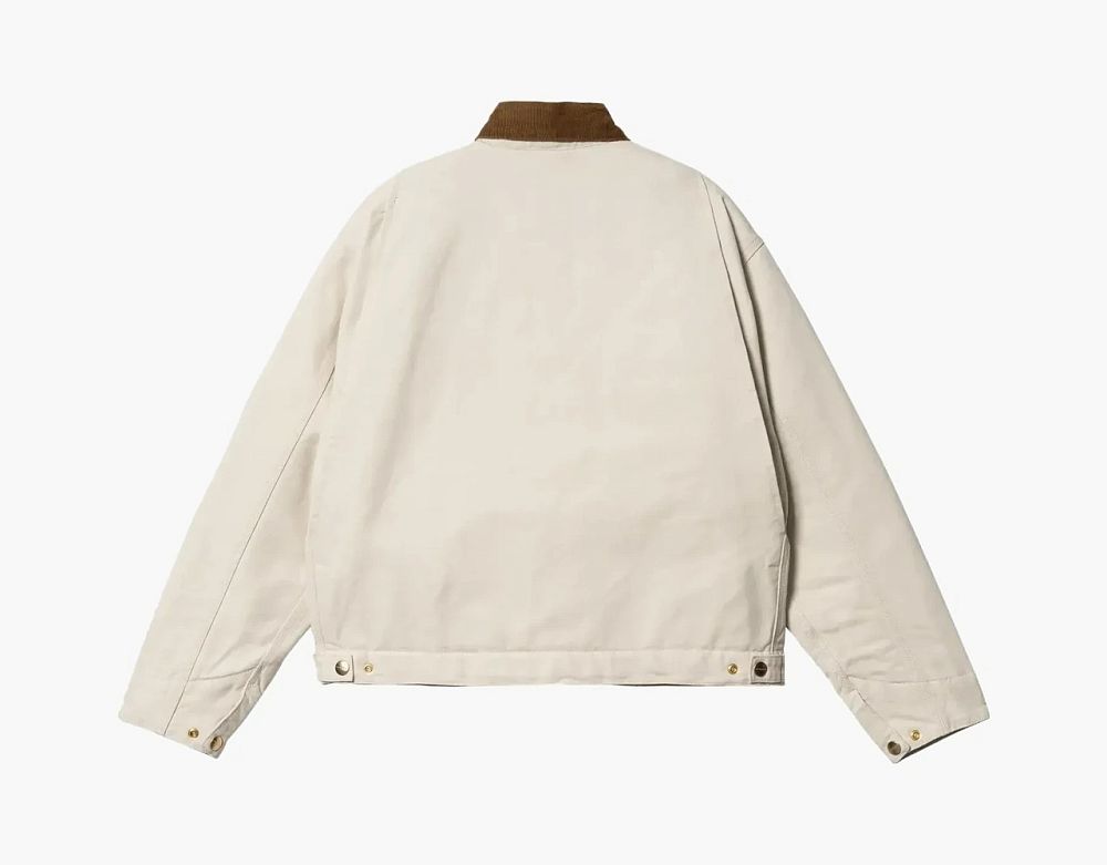 Carhartt WIP OG Detroit Jacket Cream Brown Collar