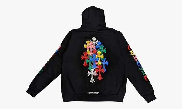 Chrome Hearts Multi Color Cross Cemetery Hoodie Black  Chrome Hearts Multi Color Cross Cemetery Hoodie Black