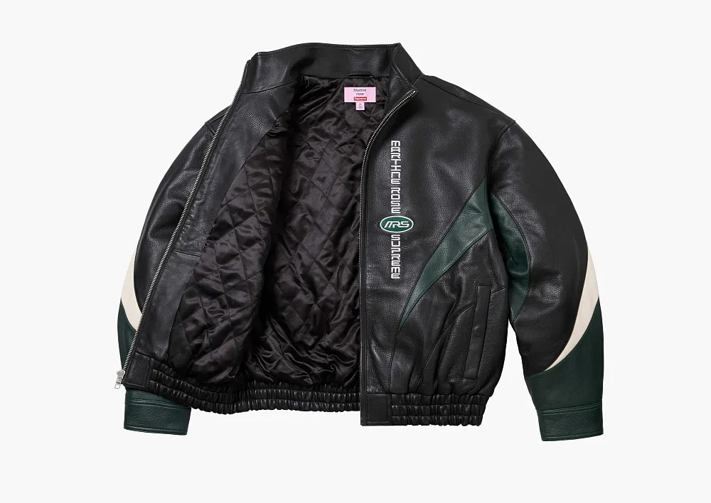 Supreme x Martine Rose Leather Jacket Black
