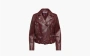 Acne Studios Leather Jacket Burgundy 