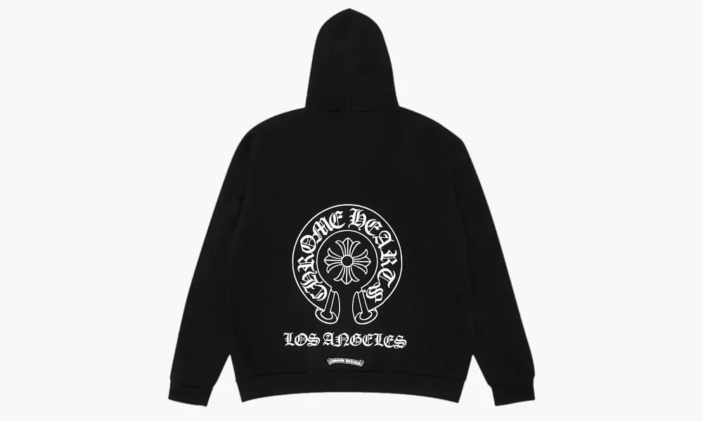 Chrome Hearts Horseshoe Logo Los Angeles Exclusive Hoodie Black