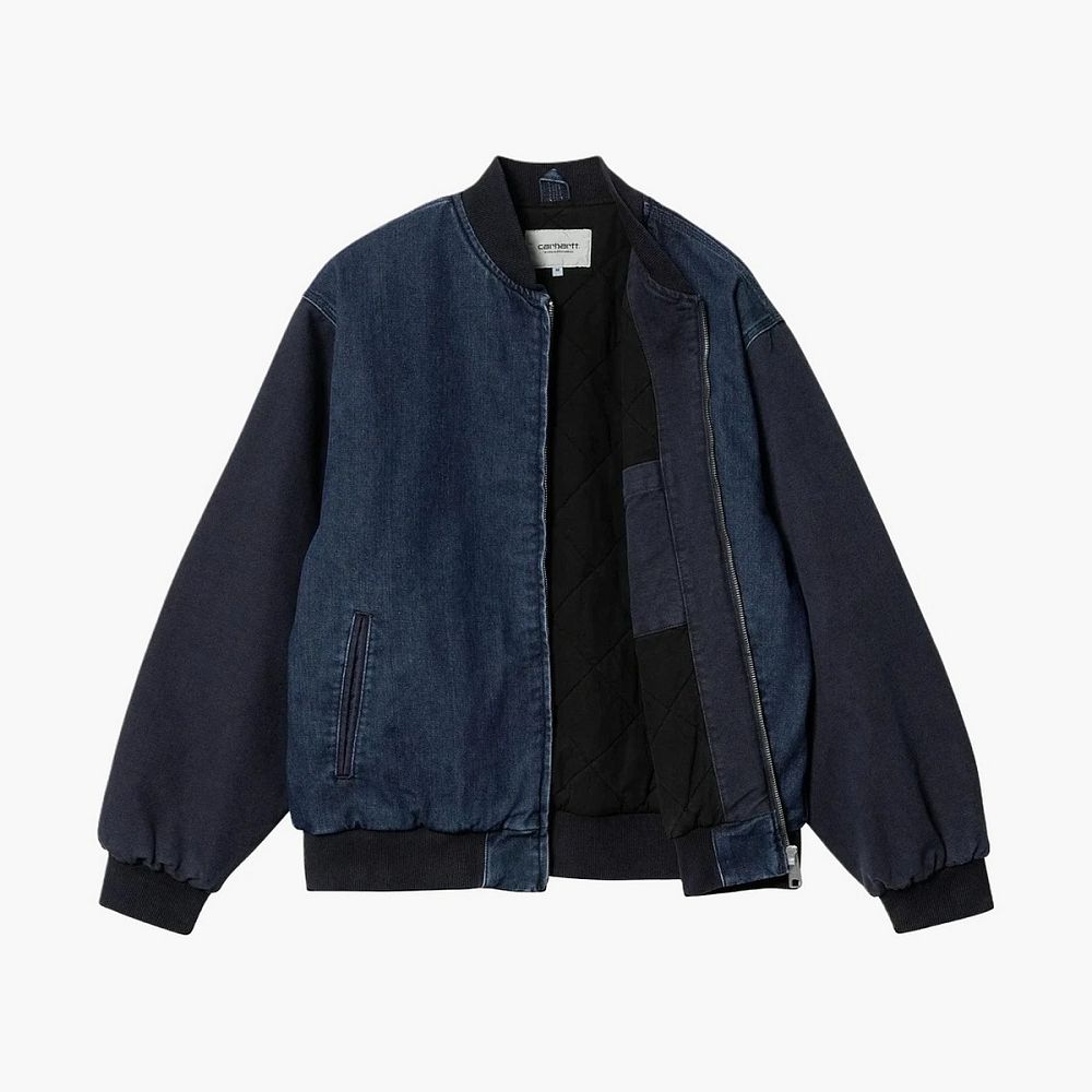 Carhartt WIP Paxon Denim Bomber Jacket Indigo Blue