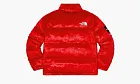 Supreme X The North Face Faux Faur Nuptse Jacket Red