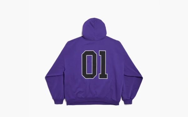 Balenciaga Hoodie Loose Fit Style Purple 