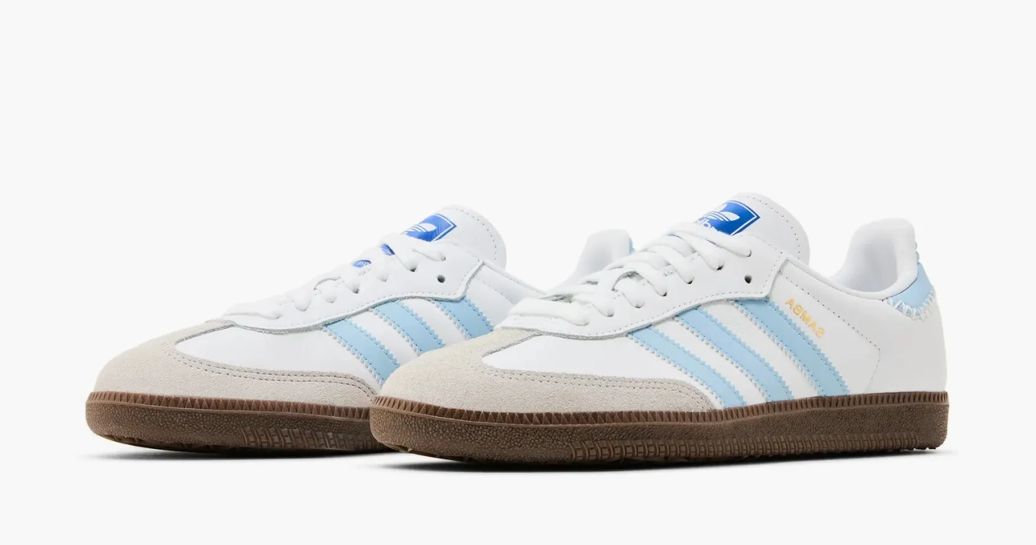 Adidas Samba OG White Sky Blue 