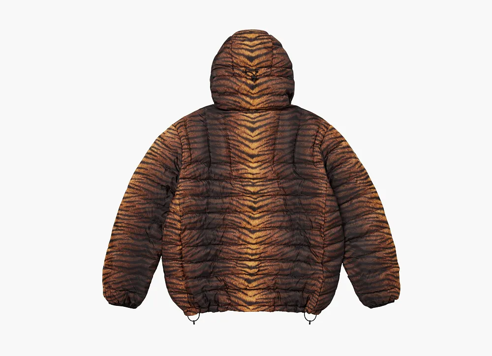 Supreme Micro Down Half Zip Hooded Pullover Tiger