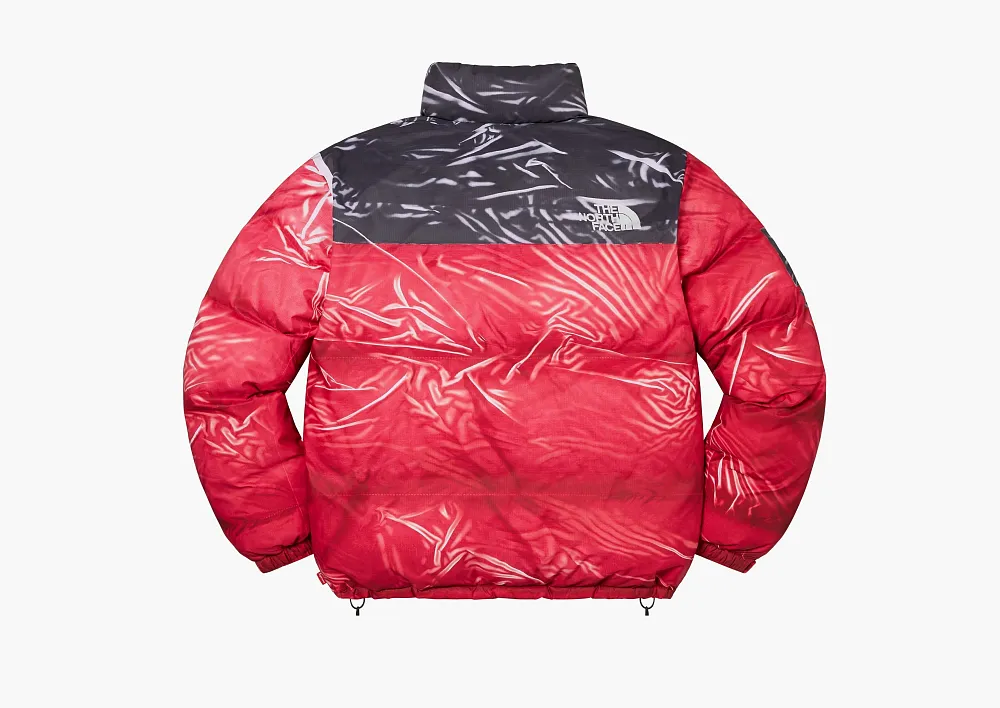 Supreme x The North Face Printed Nuptse Jacket Red