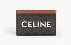 Celine Card Holder Triomphe Canvas Brown