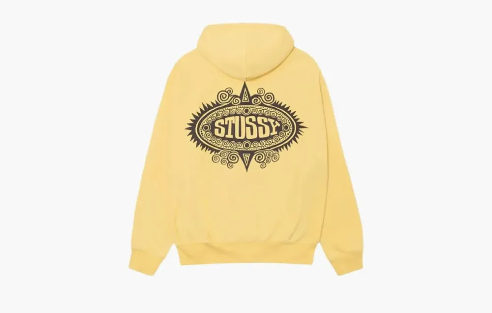 Stussy Mantra Zip Hoodie Yellow