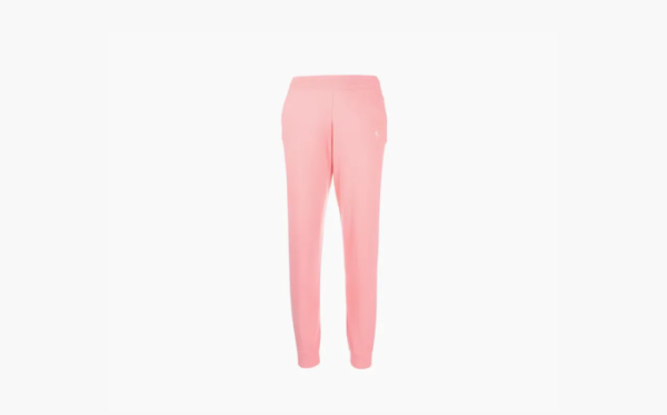 Sporty & Rich Logo-Embroidered Ribbed Edge Pants WMNS Pink 