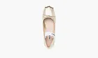 Miu Miu Satin Ballerinas Silver