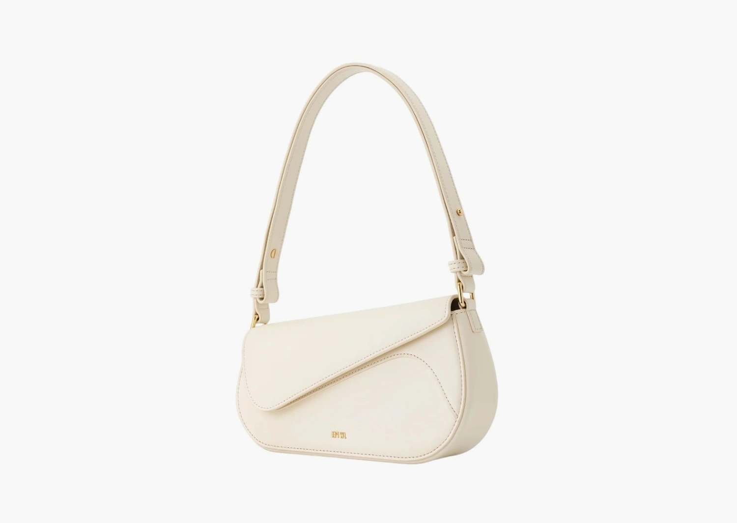 JW PEI Addisyn Faux Suede Panel Shoulder Bag White 