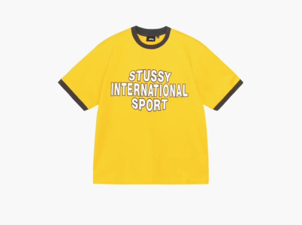 Stussy Sport Ringer Tee Gold 