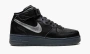 Air Force 1 Mid Black / Metallic Silver 