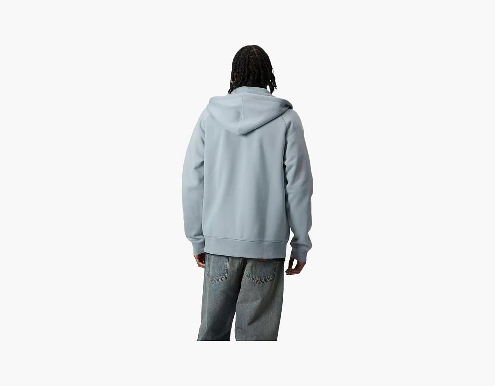 Carhartt WIP Hooded Chase Zip Jacket Grey