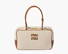 Miu Miu Canvas bag Beige/Brandy