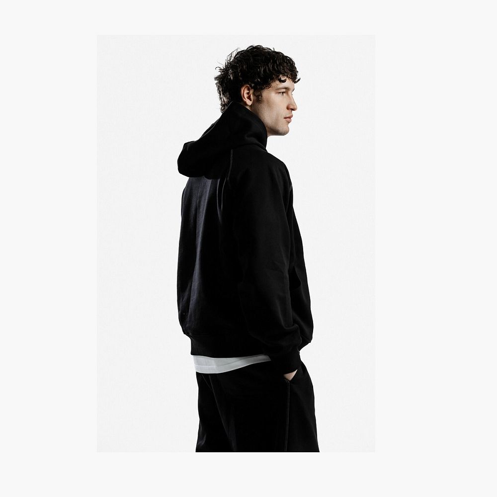 WYSION ZIP HOODIE ONYX BLACK