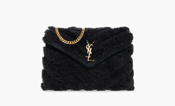 Saint Laurent Medium Loulou Shoulder Bag "Black" 