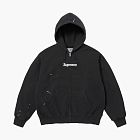 Supreme x MM6 Maison Margiela Box Zip Up Hooded Sweatshirt Black
