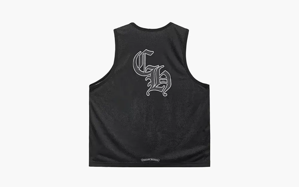 Chrome Hearts Sports Mesh Reversible Basketball Jersey Black