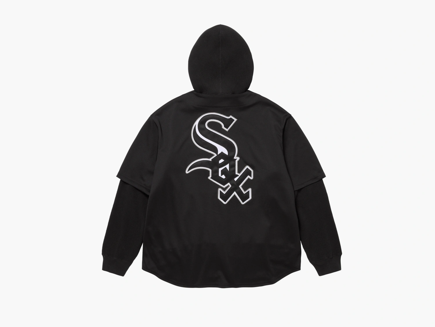 Supreme x Chicago White Sox Hooded Baseball Jersey Black 