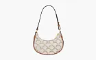 Celine Mini Ava in Triomphe Canvas and Calfskin White/Tan