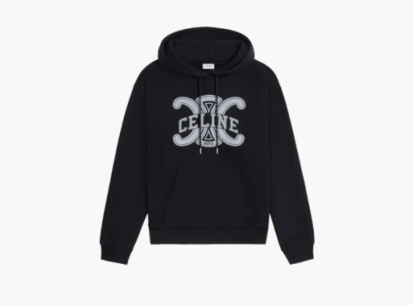 Celine Loose Hoodie Black/White  Celine Loose Hoodie Black/White