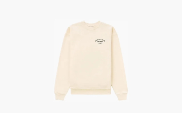 Sporty & Rich Wellness Studio Crewneck Cream/Black  Sporty & Rich Wellness Studio Crewneck Cream/Black