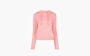 Sporty & Rich logo-embroidered Cashmere Hoodie Pink 