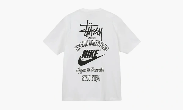 Nike X Stussy The Wide World Tribe T-shirt White 