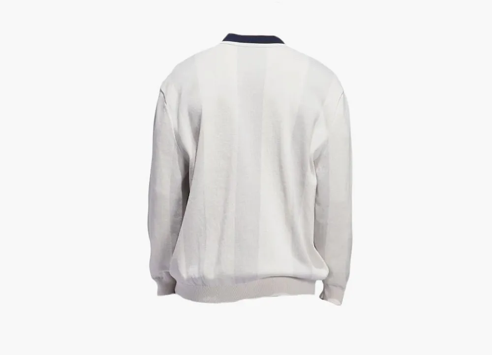 Adidas Originals Rolling Links Long Sleeve Polo Shirt Chalk White